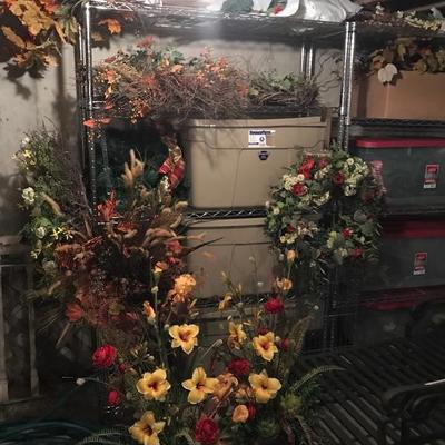 SOLD 
Bins and Bins of Gorgeous Silk Flowers and Decorations 