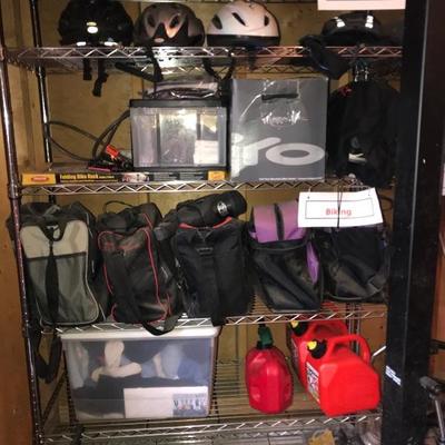 Ski and bike Helmets and equipment 
