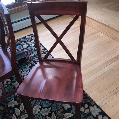 SOLD
(8) Solid wood chairs /custom seat 
8-$500
4-$285 