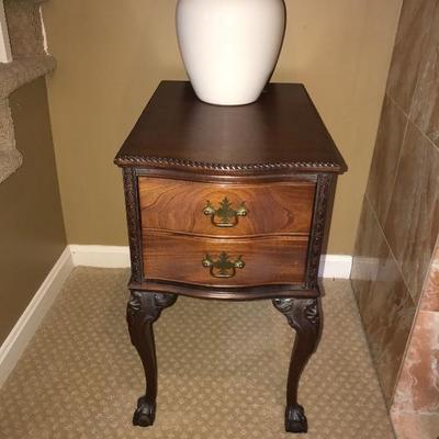 SOLD
Pair (2) Antique Hand carved Wood Nightstands $185