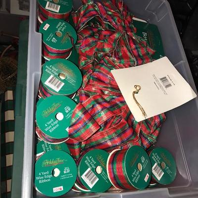 SOLD Bins of new ribbon
