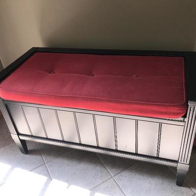 SOLD
Crate and Barrel Storage Bench w/ pad $225