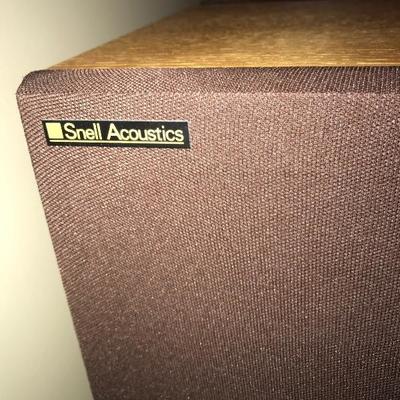 Pair of SNELL Acoustics Speakers 
$175
Needs new cones 