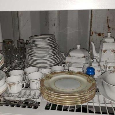Dish Sets And Tea Cup Set  Includes Noritake Plates