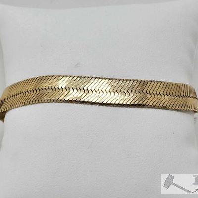 590	

14k Gold Bracelet, 11.9g
Weighs Approx 11.9g,. Measures Approx 8