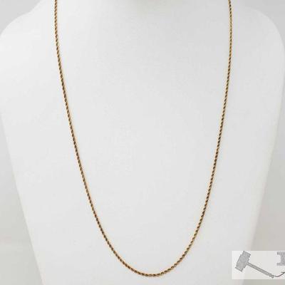 576	

14k Gold Twist Chain, 6.1g
Weighs Approx 6.1g, Measures Approx 12