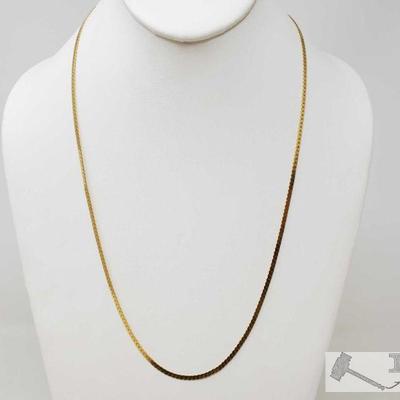 569	

2 14k Gold Chains, 12g
Weighs Approx 12g, Measures Approx 18