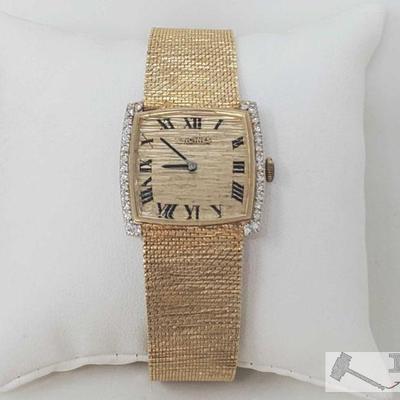 532	

14k Gold Longines Diamond Accent Watch, 52.6g
Weighs Approx 52.6g, Measures Approx 8