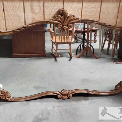 2000	

Large Mirror W/ Wooden Frame
Measurements Approx 66