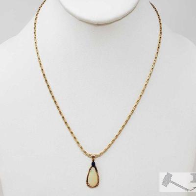575	

14k Gold Necklace With Pendant, 9.5g
Weighs Approx 9.5g, Measures Approx 10