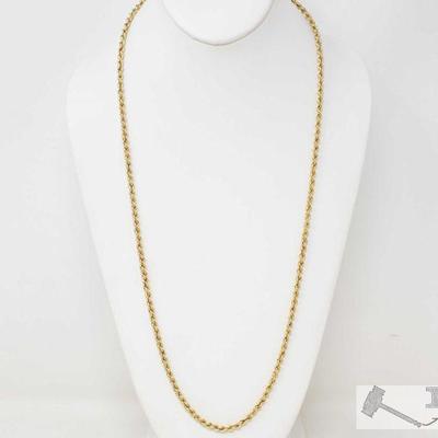 577	

14k Gold Twist Chain, 14.7g
Weighs Approx 14.7g, Measures Approx 15