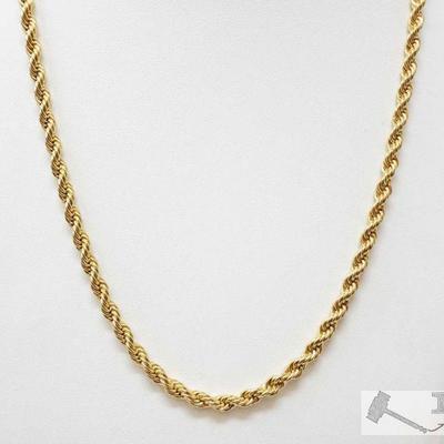 1113	

14k Gold Chain, 38.7g
Weighs approx 38.7g. Measures approx 24