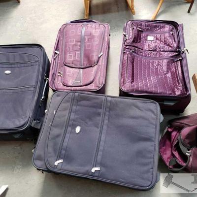 2034	
12 Suitcases
Brands Include Apt.9, Carnegie, Liz Claiborne, Protocol, Pathfinder, And More. Measurements Range 21