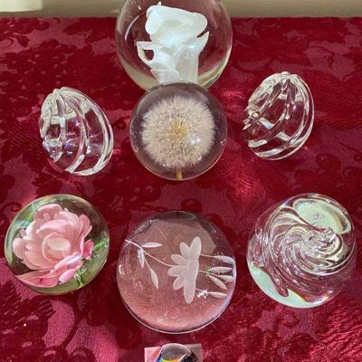 Glass paperweights