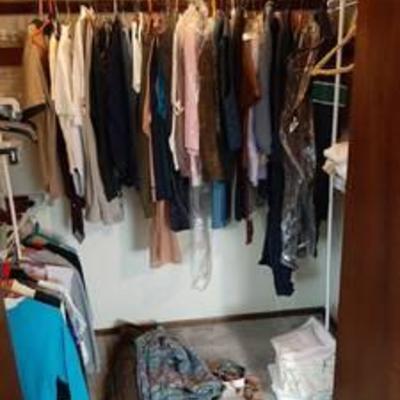 Contents of closet - women's clothes