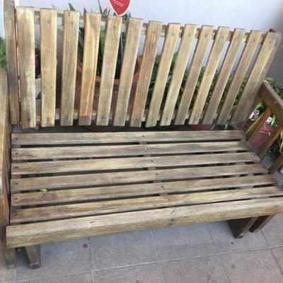 Solid Wood Bench Swing