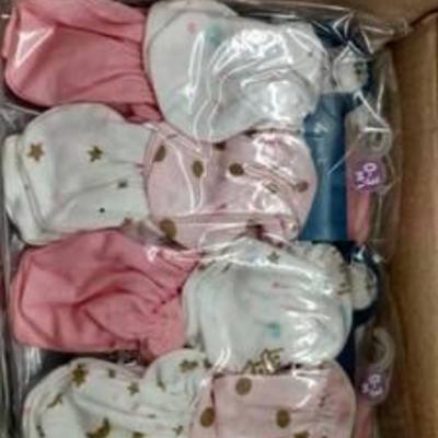 (4 Boxes)Gerber Baby Girl Mittens 4-pack, Princess (0-3 Months)