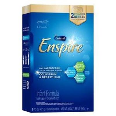 Enfamil Enspire Infant Formula Powder Refill Box 30oz Expiration Aug 2021