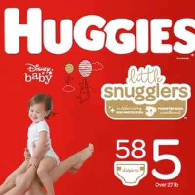 Huggies Little Snugglers Diapers - Size 5 (62ct)