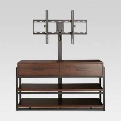 48 Mixed Material 3 in 1 TV Stand Brown - Threshold