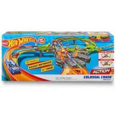 Hot Wheels Colossal Crash Trackset- MISSING TWO CARS