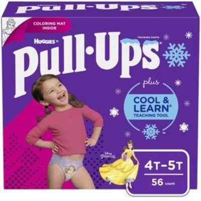 Huggies Pull-Ups Girls' Cool & Learn Training Pants - Size 4T-5T (56ct)