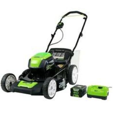 Greenworks 80V 21 Cordless Lawn Mower Battery & Charger Included