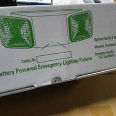 Battery Powered Emergency Lighting Fixture