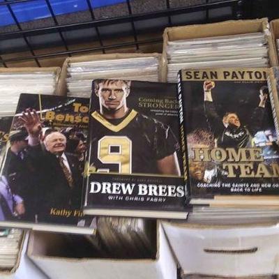 https://www.ebay.com/itm/124164027244	Box057 LOT OF FIVE NEW ORLEANS SAINTS FOOTBALL BOOKS SEAN PAYTON, HOME TEAM. TAILS FROM THE SAINTS...
