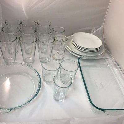 https://www.ebay.com/itm/114182849058	KB0101: Lot of Dish Glassware and Tableware, 22 pieces 	 $5 
