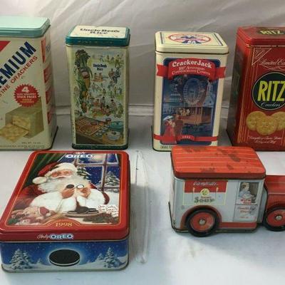 https://www.ebay.com/itm/124173818250	KB0134: Lot of Vintage Collectible Tins, 6 pieces	$65 
