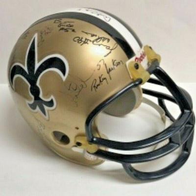 https://www.ebay.com/itm/124045184824	WY3015: SAINTS AUTOGRAPHED HELMET	 $500 
