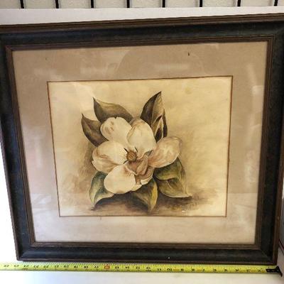 https://www.ebay.com/itm/114209938880	LAN9829: Ora Newton Gibson 1946 Watercolor Magnolia Framed Hanging Wall Art	Auction

