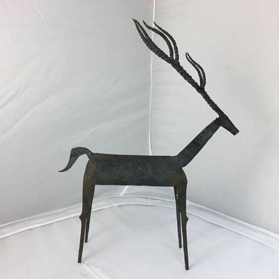 https://www.ebay.com/itm/124173559002	KB0128: Vintage Wrought Iron Hand Forged Gazelle Sculpture	$15 
