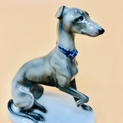 1930s Rosenthal Whippet Greyhound porcelain figurine