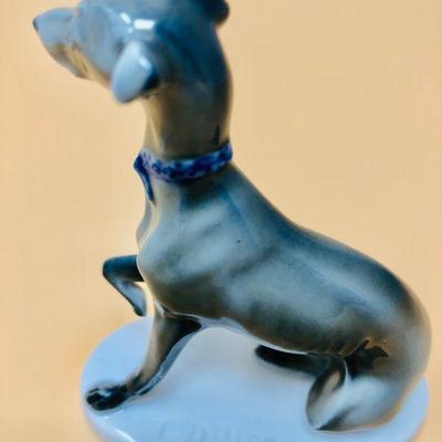 1930s Rosenthal Whippet Greyhound porcelain figurine