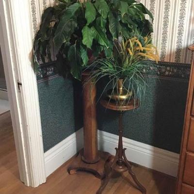 Vintage Plant Stands & Plants