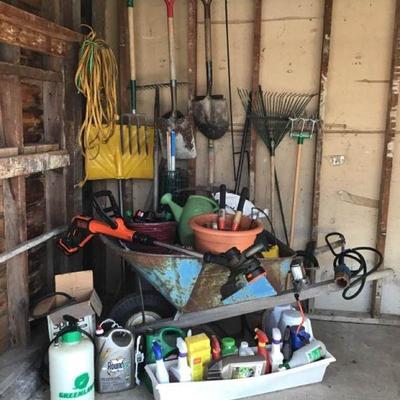 Gardens Tools, Trimmers, Wheelbarrow & More