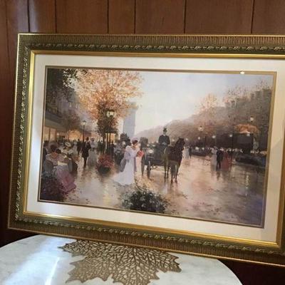 Print of the Oil Painting - The Rendevous