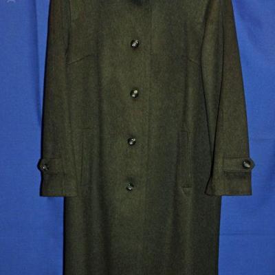Lot 359: Ladies Loden  Wool Coat, EU Size 40,  US 6-8 but runs Large, Length is 45"   $125