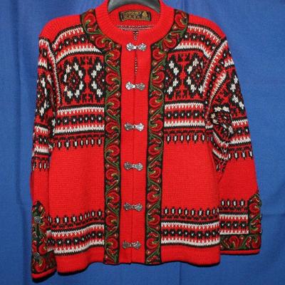 Lot 365  Norstrikk"s Tyrolean Sweater  38Bust, 24Length slight Pilling  $40