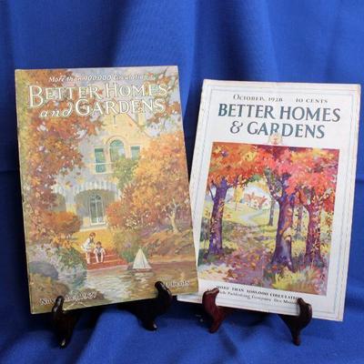 Lot 304: Better Homes and Gardens-October, 1928 and November 1927     $30