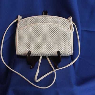 Lot 311: Whiting and Davis Mesh Purse with Shoulder Strap  7 1/2 x 5 3/4 x 1  1/2  $15