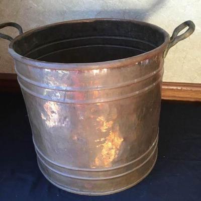 Vintage Round Copper Boiler