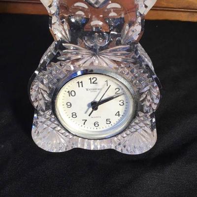 Waterford Crystal Bear Clock