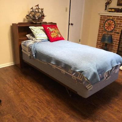 BU1011F: Twin Size Bed Frame Upstairs Local Pickup 3rd Party Shipping	 $100 
