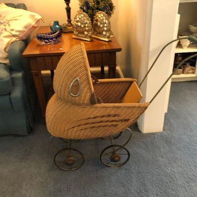 BU0999: 1950s Baby Doll Carriage Stroller Buggies Local Pickup	 $150 
