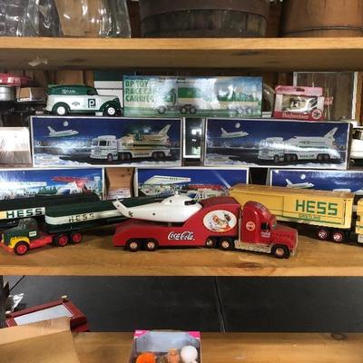 Hess trucks and other fuel related collectibles 
