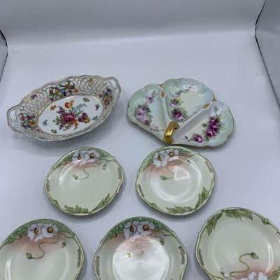 Mini Cake Plates, Reticulated Bowl, Divided Bowl