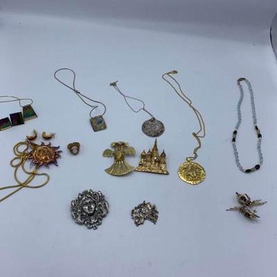 Necklaces, Pin, Pendant, Earrings, and Ring